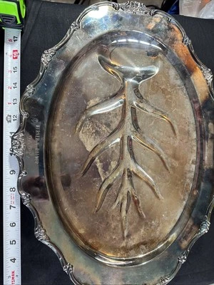 Bandeja de plata hecha a mano Foto 1 de 4