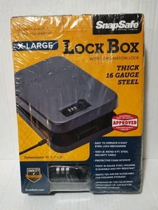 SnapSafe 75240 Schlosskasten mit Zahlenschloss - X Large 10" x 7" x 2" - Bild 1 von 11