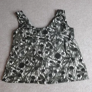 Marni Damen Top mittelgrün grau grau geblümt Made in Italy - Bild 1 von 8