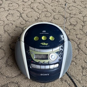 Sony PSYC CD Radio Cassette Recorder CFD-E95 Vintage AM/FM Stereo Boombox Tested - Picture 1 of 16