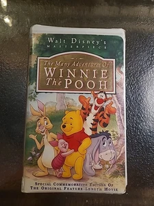 The Many Adventures of Winnie the Pooh VHS Disney Clamshell - Foto 1 di 7