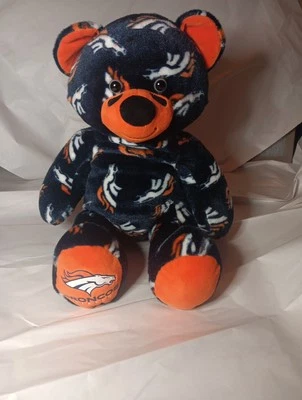 Build A Bear Denver Broncos 16" Peluche Oso Animal NFL Fútbol Foto 1 de 4