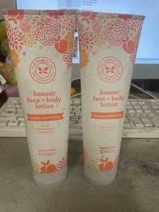 2 lociones faciales + corporales The Honest Co. 8,5 OZ beso de albaricoque profundamente nutritivas en muy buen estado - Imagen 1 de 2