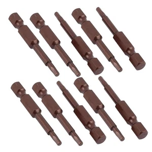1/4" Hex Shank 2.5mmx50mm Hexagon Tip Magnetic Screwdriver Bits 10pcs - Picture 1 of 1