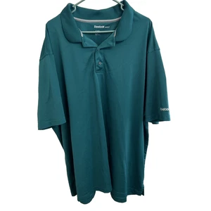 🔥Reebok Golf Polo Shirt Men's 4XL Green Performance Short Sleeve VGC 🔥 - Picture 1 of 7