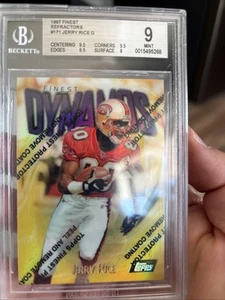 Jerry Rice 1997 refractor de oro fino #171 BGS 9 49ers patio - Imagen 1 de 3