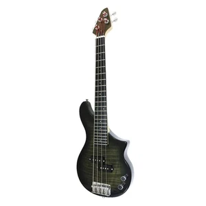Bajo de viaje TINY BOY línea DX-3 tipo PB tapa de arce llama negro TBP-3400BFM - Imagen 1 de 5