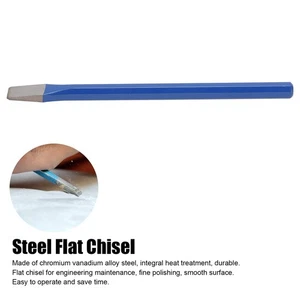 165mm Masonry Chisel Durable Chrome Vanadium Alloy Steel Flat Utility Chisel - Picture 1 of 12