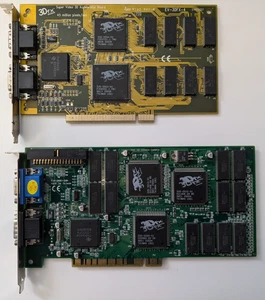 3dfx Voodoo1 4MB + CARDEX Dragon 3000 Voodoo2 12MB Pakiet – NIEPRZETESTOWANY - Zdjęcie 1 z 2