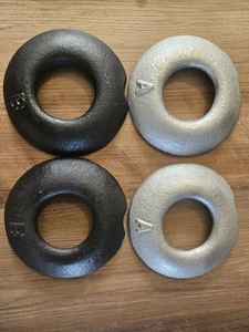 Vtg Set Of Pitching Quoits, 5.5" Wide. 2.5 lb Weight - Picture 1 of 10
