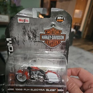 2004 Maisto 1968 FLH Electra Glide Diecast 1:24 Harley Davidson Motorcycle NEW - Picture 1 of 3