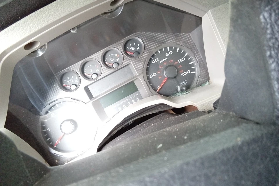 Grupo de medidores de velocímetro F250 Super Duty OE 2009-2010 253 k millas Ford Foto 1 de 4