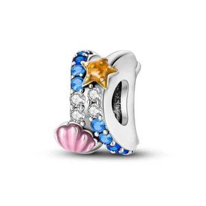 MULA Original Sea Star Shell Charm AAA CZ für Frauen Armband 925 Sterling Silber - Picture 1 of 6