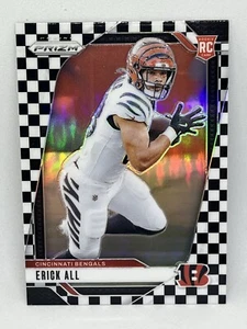 Prizm Erick 2024 todo blanco y negro tablero de ajedrez Prizm RC Rookie Bengals #300 - Imagen 1 de 3