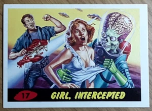 2015 Mars Attacks Occupation Heritage Card 17 GIRL, INTERCEPTED. New Top Loader - Picture 1 of 3