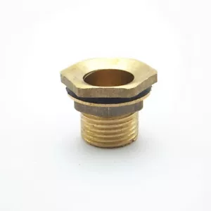 1/2" BSP BRASS TANK CONNECTOR - Picture 1 of 4