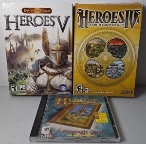 Lot Of 3 Heroes Games , III IV V , Heroes Of Might And Magic , Cd Rom , Pc - Bild 1 von 10