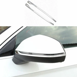 For Audi Q5 2018-2023 Silver Titanium Exterior Rear View Mirror Strip Trim 2PCS - Bild 1 von 6
