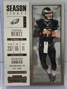 Carson Wentz - 2017 Panini Contenders #83 Philadelphia Eagles - Picture 1 of 2