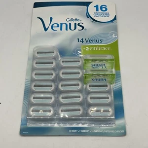 Gillette Venus 14 Original 3 Swirl Razor Blades Plus 2 Embrace Cartridges - Picture 1 of 3