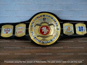 SF 49ers Championship Wrestling Brass 4mm Zinc Belt - Picture 1 of 7