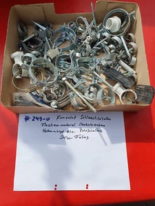 Konvolut Flaschnermaterial Schellen Rohrschellen Schlauchschellen usw.#249-o - Bild 1 von 4