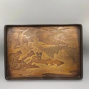 Xizhi Love Piatto da tè in rame con quadro oca - Foto 1 di 9