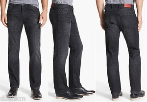 NWT HUGO (Red Label) by Hugo Boss Regular Fit Jeans in Black Size 30X32 - Picture 1 of 12
