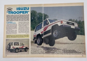 Clipping Ritaglio Articolo 1987 Isuzu Trooper - Foto 1 di 2