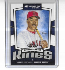 2005 Donruss #1 Garret Anderson Anaheim Angels Diamond King Base Set