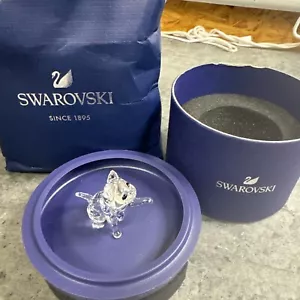 Swarovski Crystal Figurine Cat With Blue Collar - Picture 1 of 7