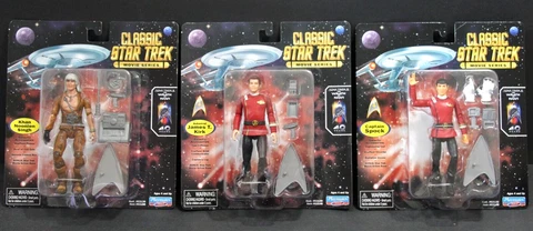 Playmates KIRK SPOCK KHAN Star Trek II Wrath of Khan 40 Years 3 Figure Set (NEW) Cover