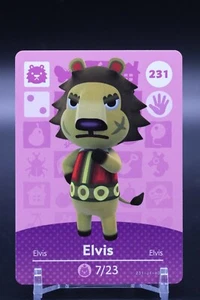 Elvis # 231 Animal Crossing Amiibo Card AUTHENTIC Series 3 NEW NEVER SCANNED! - Picture 1 of 2