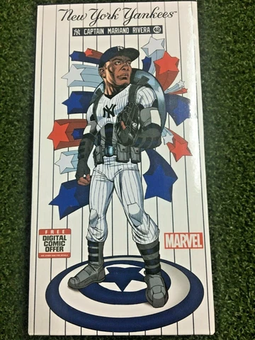 Mariano Rivera NY Yankees MARVEL Captain America 2019 Bobblehead w/Box / mm1203 Cover