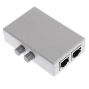 2 Ports 1x2 oder 2x1 Netzwerk Ethernet Manueller AB Sharing Wahlschalter - Photo 1/9