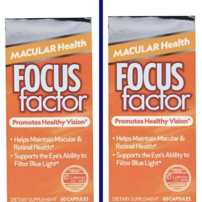 2 FACTOR DE ENFOQUE SALUD MACULAR VISIÓN SALUDABLE SUPLEMENTO DIETÉTICO 60 TABS 120 TAB Foto 1 de 3