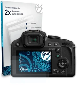 Bruni 2x Proteggi Schermo per Panasonic Lumix DC-FZ82 Pellicola Protettiva - Foto 1 di 4