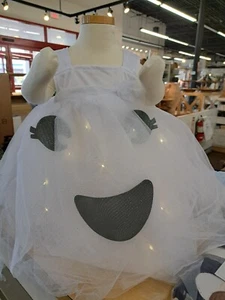 Pottery Barn Kids Girls Light Up Ghost Tutu Toddler Costume 7-8 Years READ! #112 - Picture 1 of 9