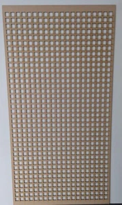 Griglia in legno spessore 6 mm pannello decorativo in mdf per coperture radiatore, modello SQ2 - Foto 1 di 8