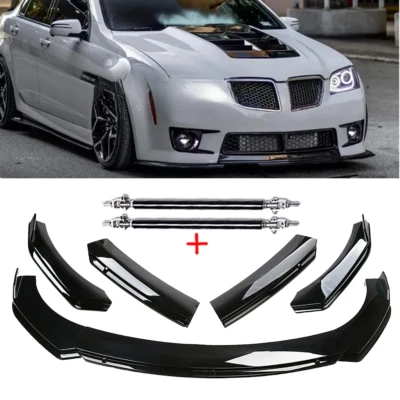 Front Bumper Lip Body Kit Spoiler Splitter Glossy Black For Pontiac G8 GT GTO Foto 1 de 4
