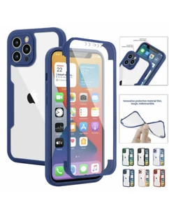 360 protection Full Body Screen Case For iPhone 14 Pro Max 13 12 11 XR X XS Plus - Picture 1 of 14