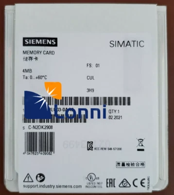 6ES7954-8LC03-0AA0 6ES7 954-8LC03-0AA0 New Siemens SIMATIC S7 Memory Card - Image 1 of 4