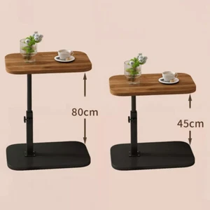 Adjustable C-Shaped Sofa Side End Table Coffee Laptop Table Living Room Bedroom - Picture 1 of 14