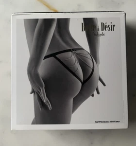 Black and Chain Panties , Aubade Paris "Nuit Precieuse, Mini Coeur" - Picture 1 of 4