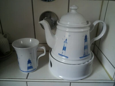 Cup Mug Bremer Porzellanveredlung 3- teiliges Teeset , 1 L , nie Gebraucht, Neuw - Bild 1 von 4