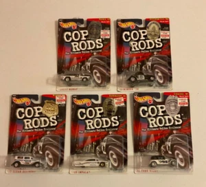 Hot Wheels Cop Rods LOT 59 Impala 32 Sedan 3 Window 34 Chevy Nomad Ford Vicky - Picture 1 of 11