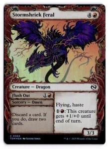Magic The Gathering - Stormshriek Feral #304 - Vitrina - Tarkir: Dragonstorm - LÁMINA CASI NUEVA - Imagen 1 de 2