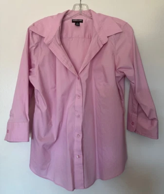 Женщин KIRKLAND подпись карьера блузка рубашка 3/4 длинные рукава большой розовый - Изображение 1 из 4