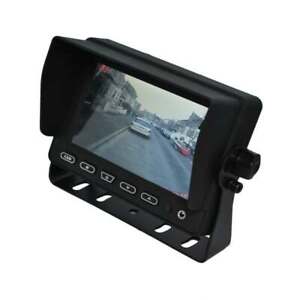 5 inch heavy duty rear view monitor dual voltage 3 inputs