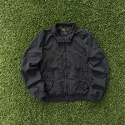 WOOLRICH Blue Bomber Nylon Jacket Harrington Men’s Size US S / EU M - Image 1 of 4